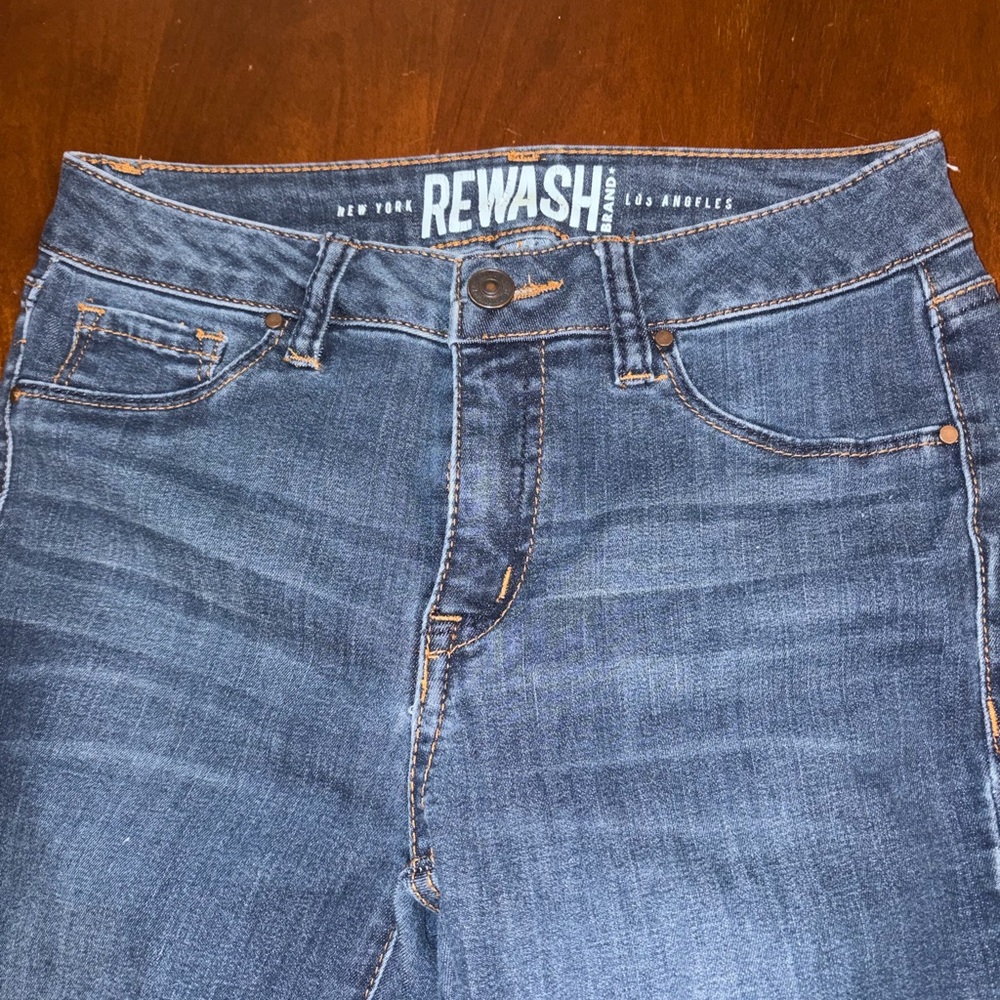 Rewash Women's High Rise Dark Blue Jeans